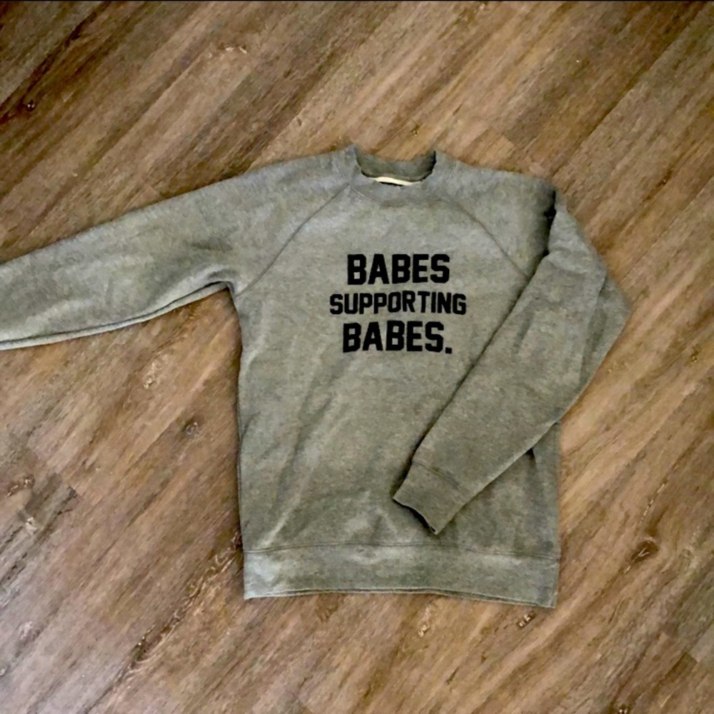 BRUNETTE THE LABEL Babes Supporting Babes Crewneck Sweatshirt